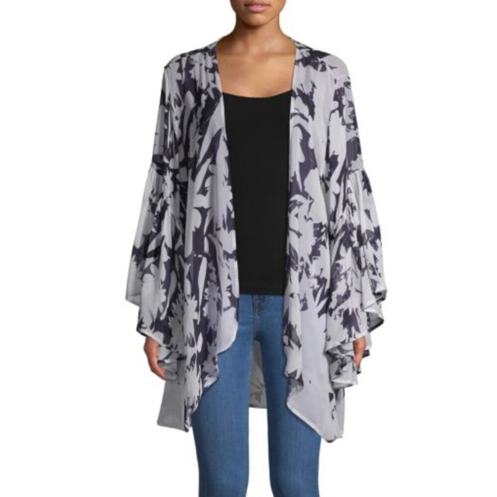 Saachi Floral Flare Sleeve Kimono
